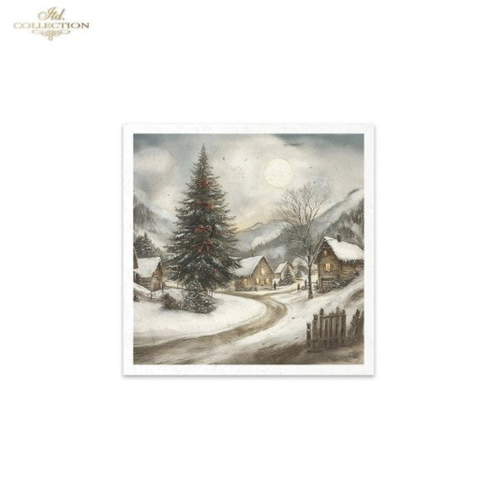 Winter's Tale Village Christmas II Rice Paper Mini Set by ITD Collection