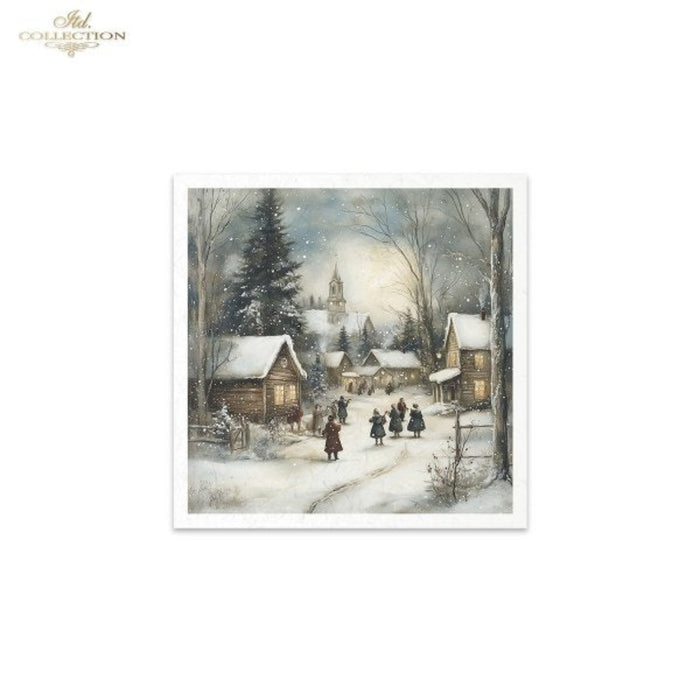 Winter's Tale Village Christmas II Rice Paper Mini Set by ITD Collection