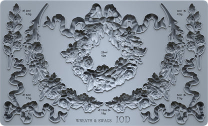 IOD Wreath and Swags Mould by Iron Orchid Designs