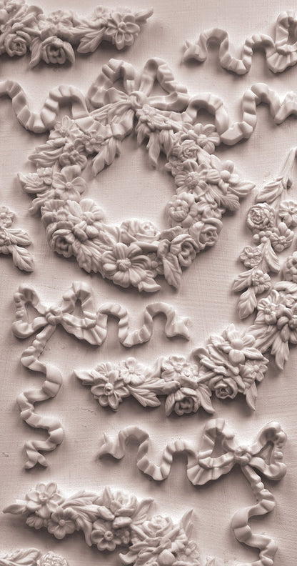 View of castings of IOD Wreath and Swags Mould