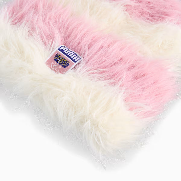 PUMA x KidSuper High Crown Cuff Beanie - Poised Pink-Alpine Snow