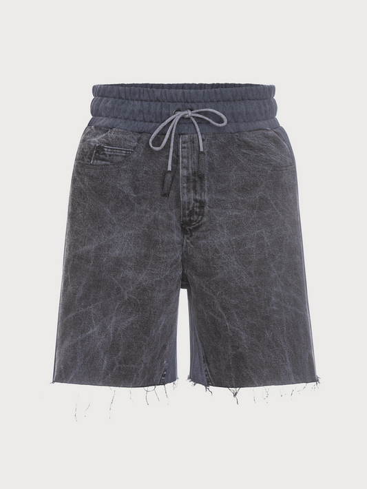 Buy Yin Yang Denim Shorts – Bottoms by Ksenia Schnaider | Ethical & Sustainable Fashion