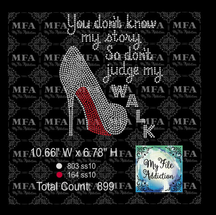 You Don't Know My Story Rhinestone Digital Download File - My File Addiction