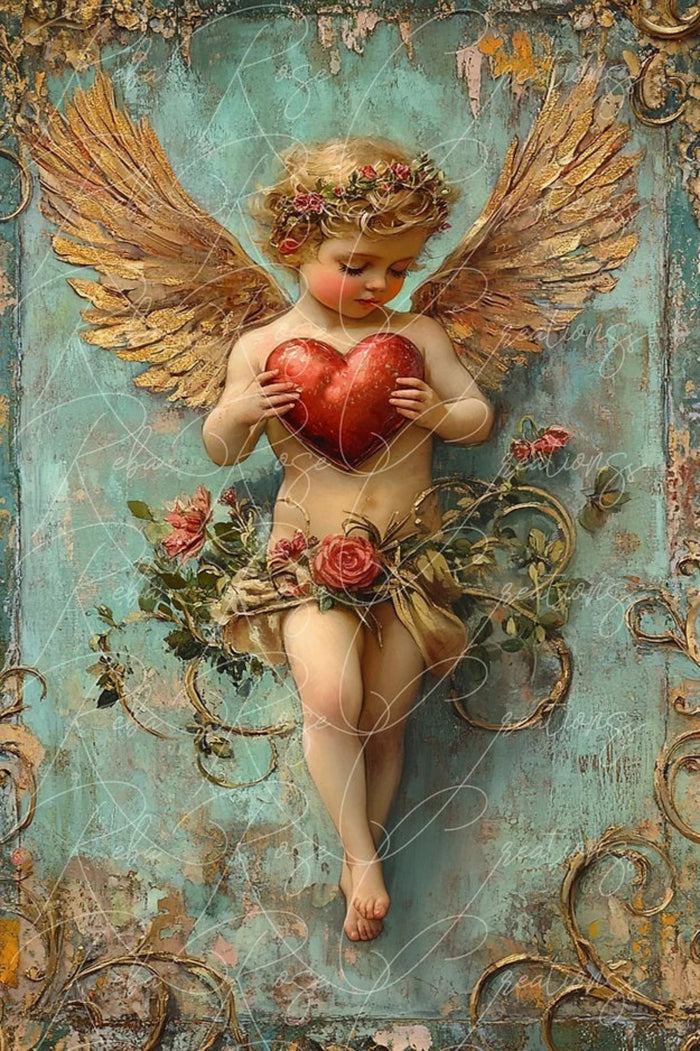 You Hold My Heart Rice Paper by Reba Rose Creations